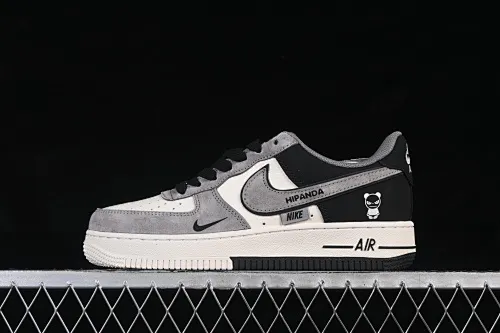 All categories Nk Air Force 1 Air Force series Nk Air Force 1 Low Air Force low-top Nike Air Force 1'07 Low Violent Bear joint black and gray stitching Air Force 1 low-top casual sneakers XD9314-611